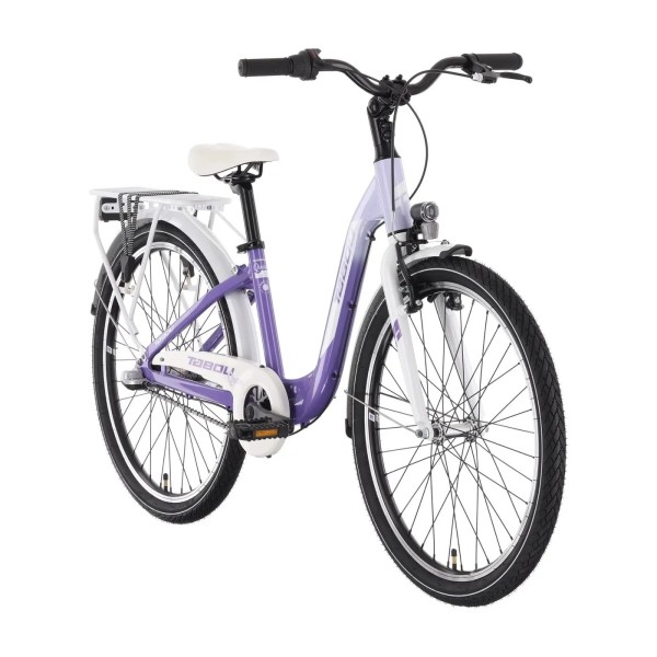Rower młodzieżowy 24" TABOU Queen PLUS purple / white