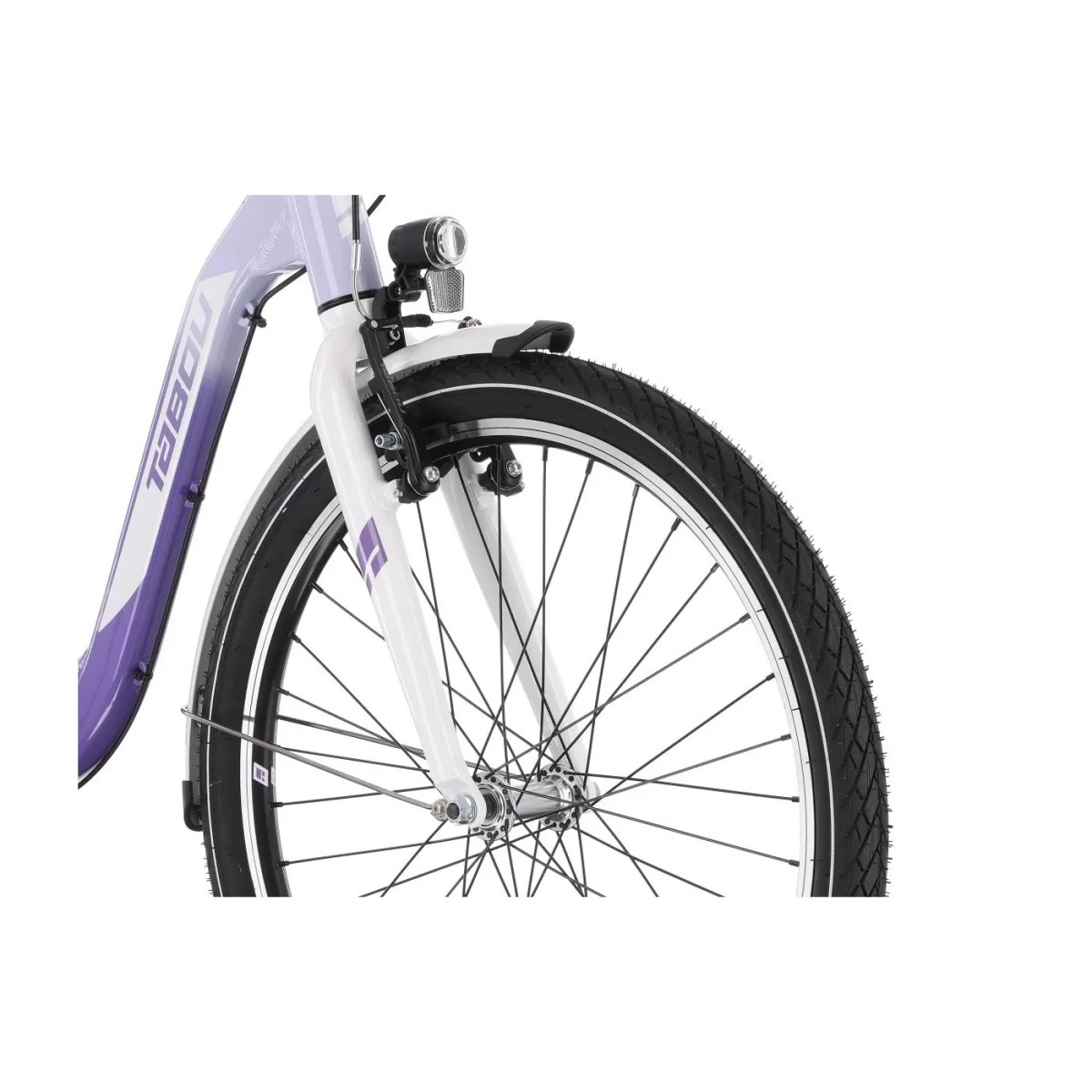 Rower młodzieżowy 24" TABOU Queen PLUS purple / white