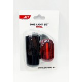 Zestaw lampek rowerowych JET TRAIL przód+tył