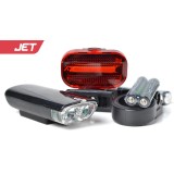 Zestaw lampek rowerowych JET TRAIL przód+tył