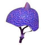 Kask dziecięcy RASKULLZ LEOPARD KITTY, wiek 8+ (54-58 cm), fioletowy (purple)