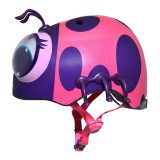 Kask dziecięcy RASKULLZ GOOGLY LADY BUG, wiek 3+ (48-52 cm), różowy (pink)
