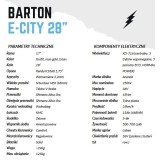 Rower elektryczny miejski Barton E-city