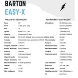 Rower elektryczny BARTON easyX, biały