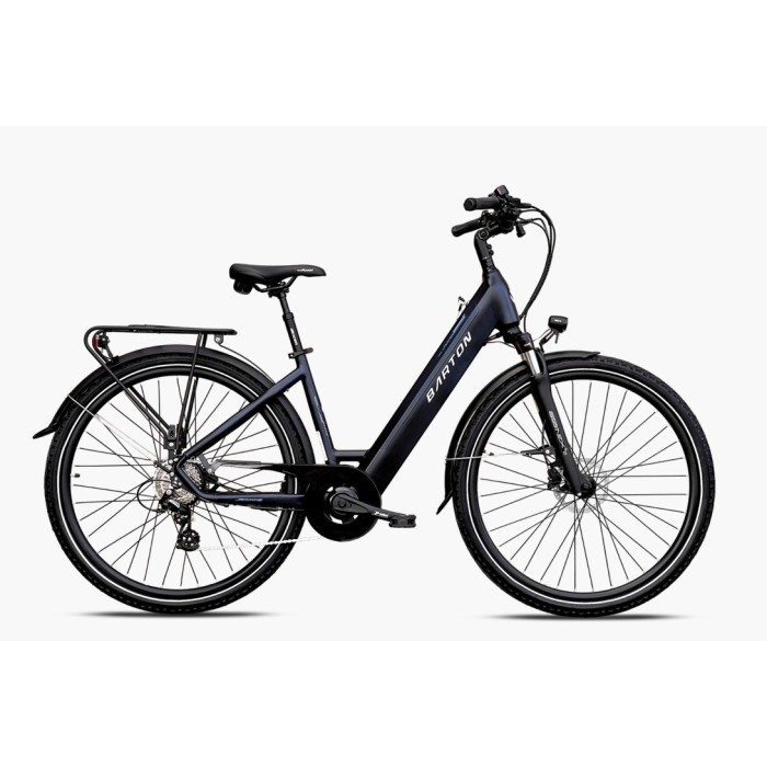 Rower elektryczny Barton Touring Plus 28" Granat