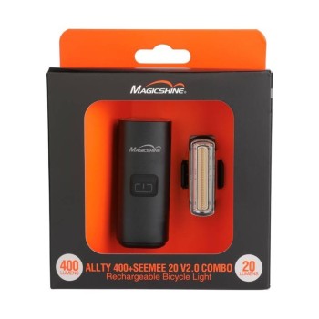 Zestaw MAGICSHINE lampka przednia ALLTY 400 + lampka tylna SEEMEE 20 V2.0