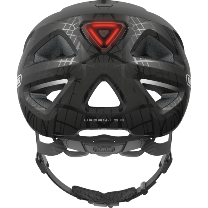 Kask rowerowy miejski ABUS Urban-I 3.0, z tylnym oświetleniem LED