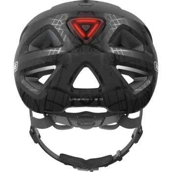 Kask rowerowy miejski ABUS Urban-I 3.0, z tylnym oświetleniem LED