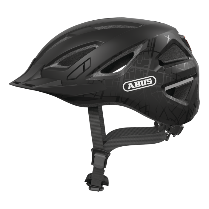 Kask rowerowy miejski ABUS Urban-I 3.0, z tylnym oświetleniem LED